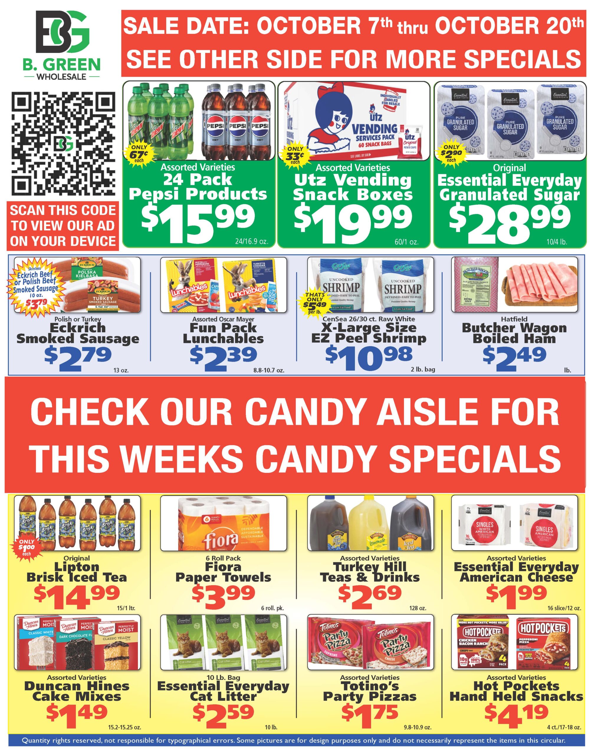 B Green Weekly Specials